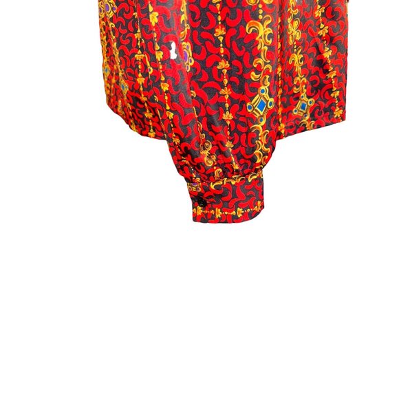 Alicia Button Down Blouse Vintage Women Size 12 - Picture 5 of 9